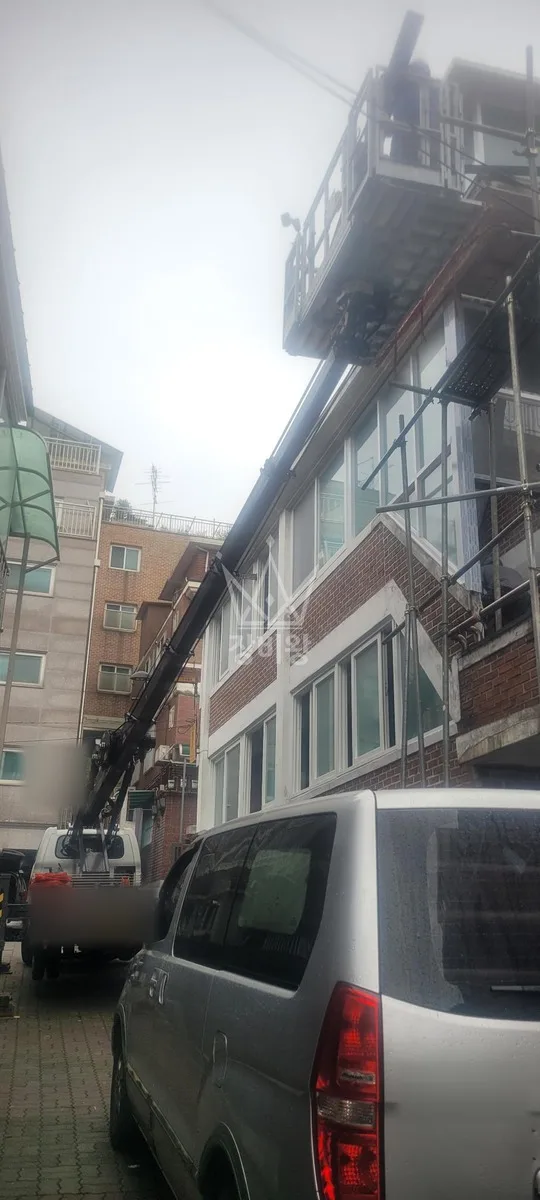 서울 서대문구 연희동 스카이차 CCTV 작업 현장