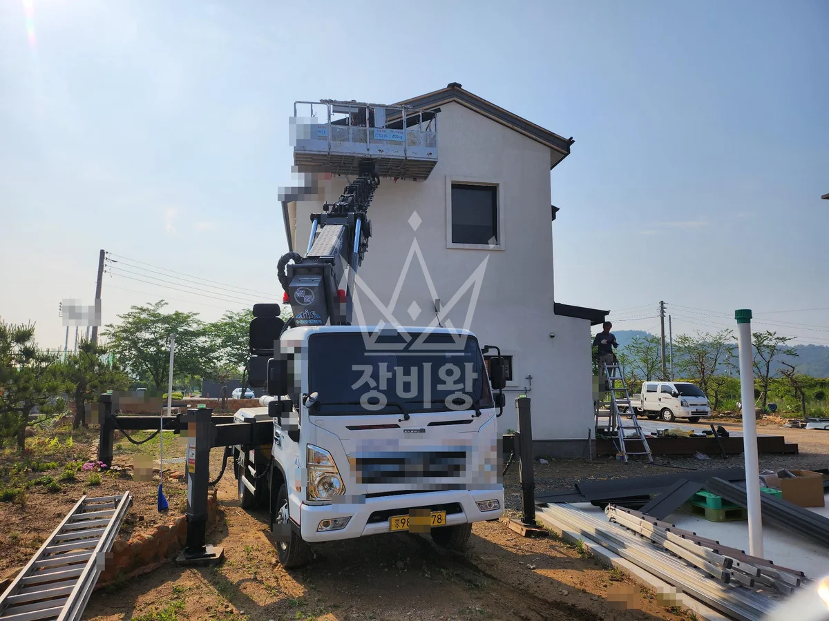 전남 보성군 스카이차 간판 작업 현장