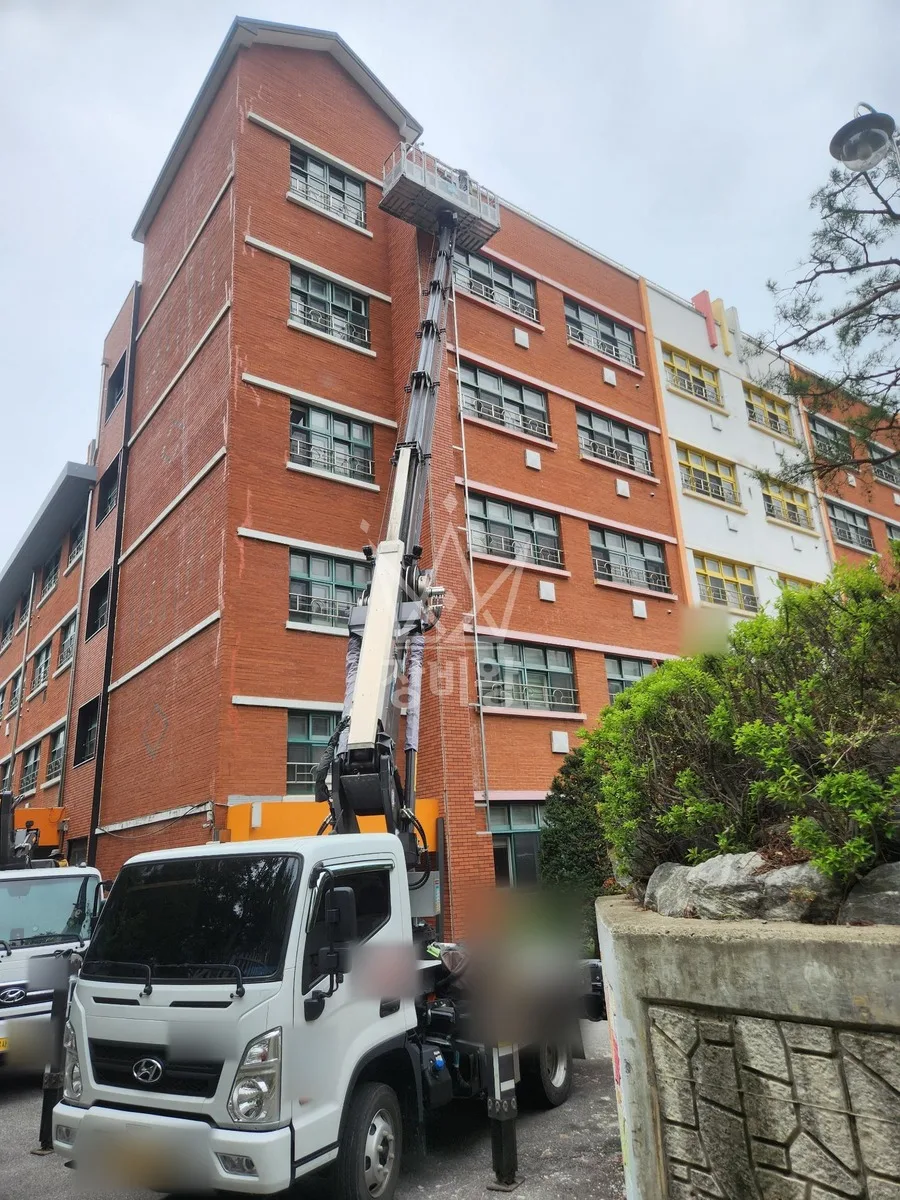 경기 남양주시 삼패동 스카이차 외벽 작업 작업 현장