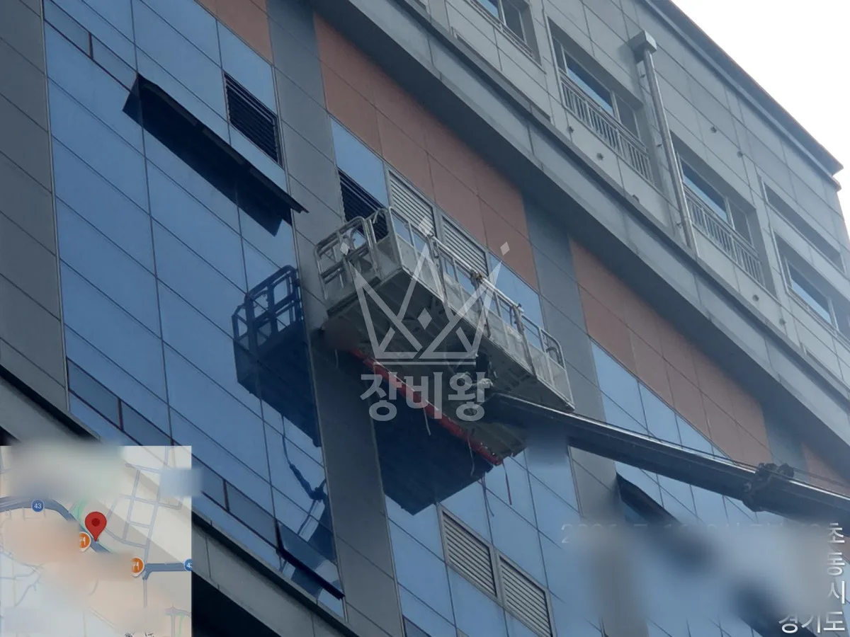 경기 하남시 선동 스카이차 간판 작업 현장