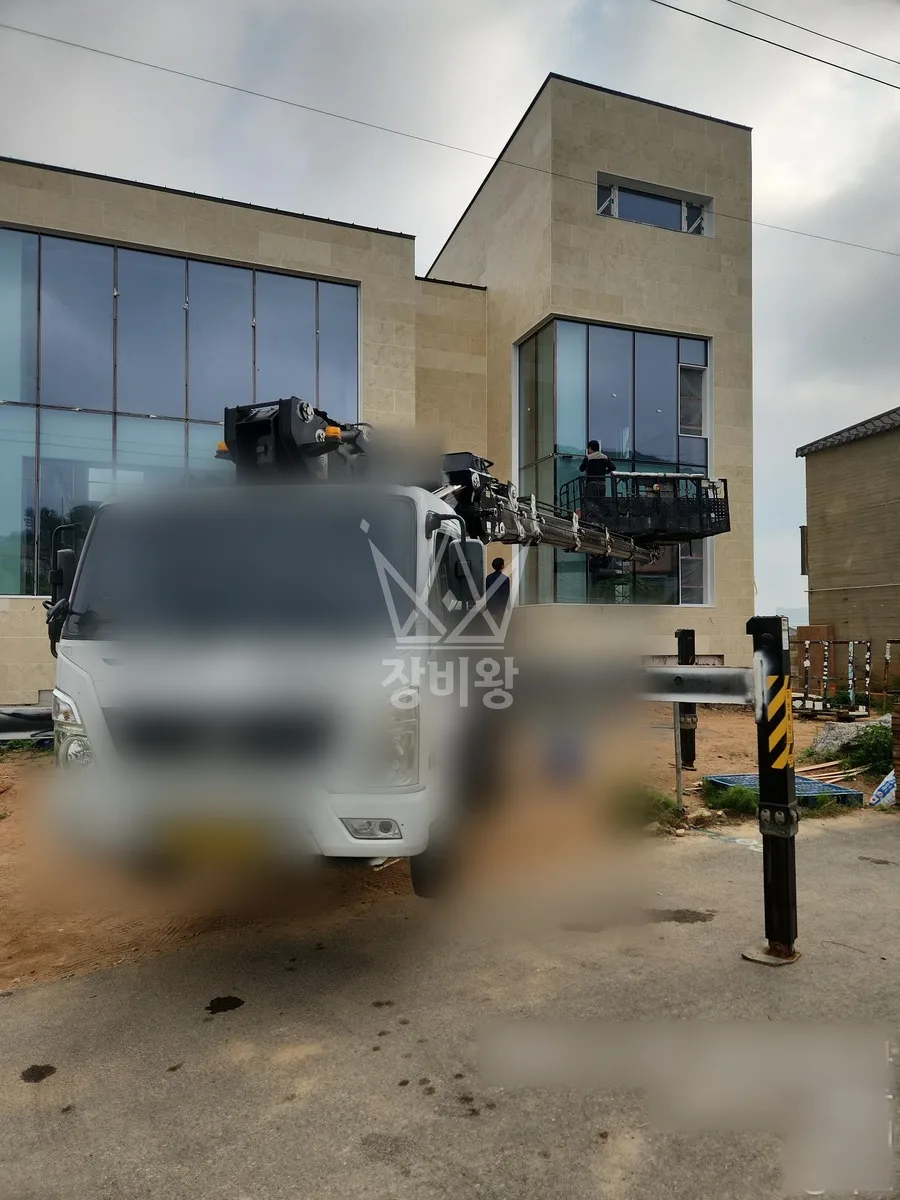 경기 연천군 청산면 스카이차 외벽 작업 작업 현장