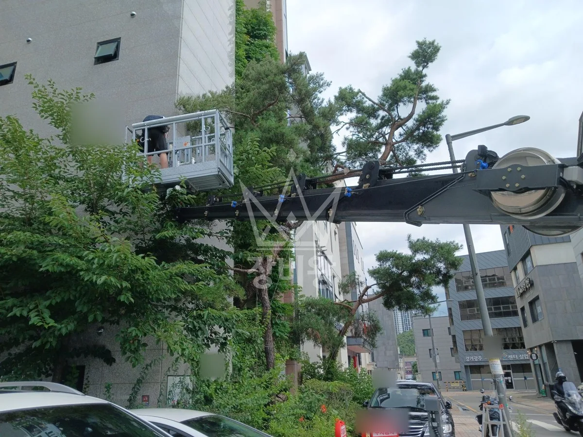 경기 고양시일산서구 스카이차 CCTV 작업 현장