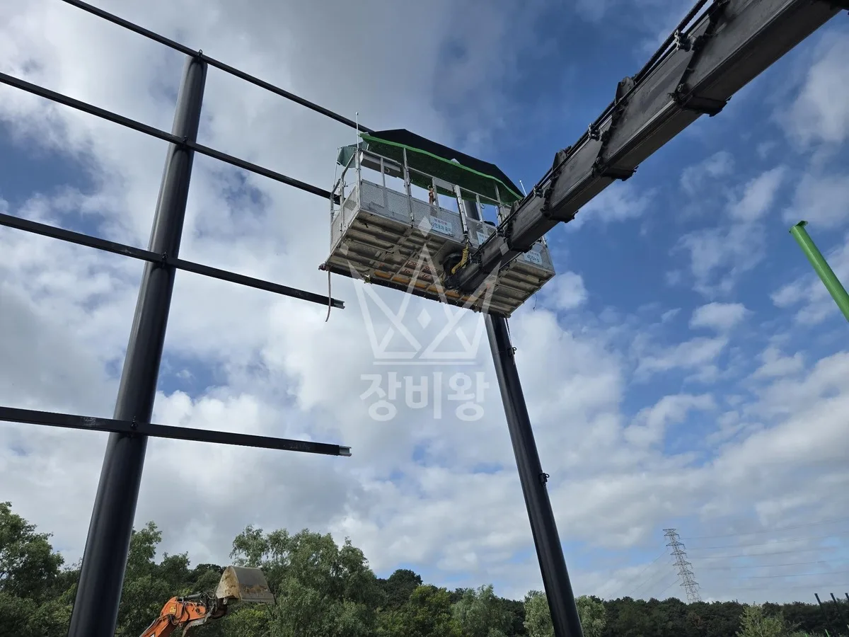 전북 장수군 스카이차 수목 관리 작업 현장