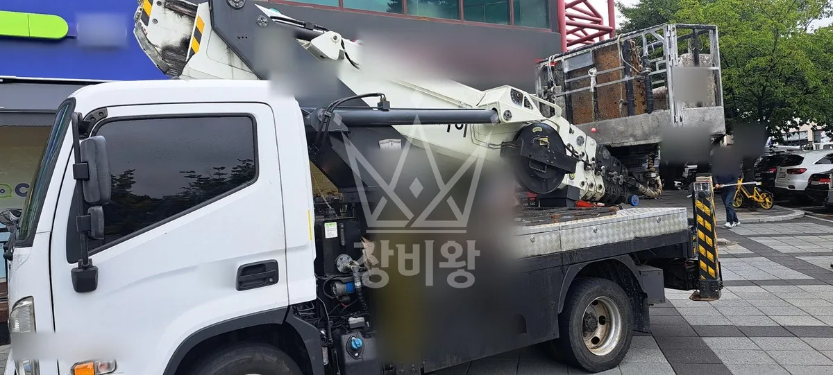 서울 양천구 스카이차 에어컨 작업 현장