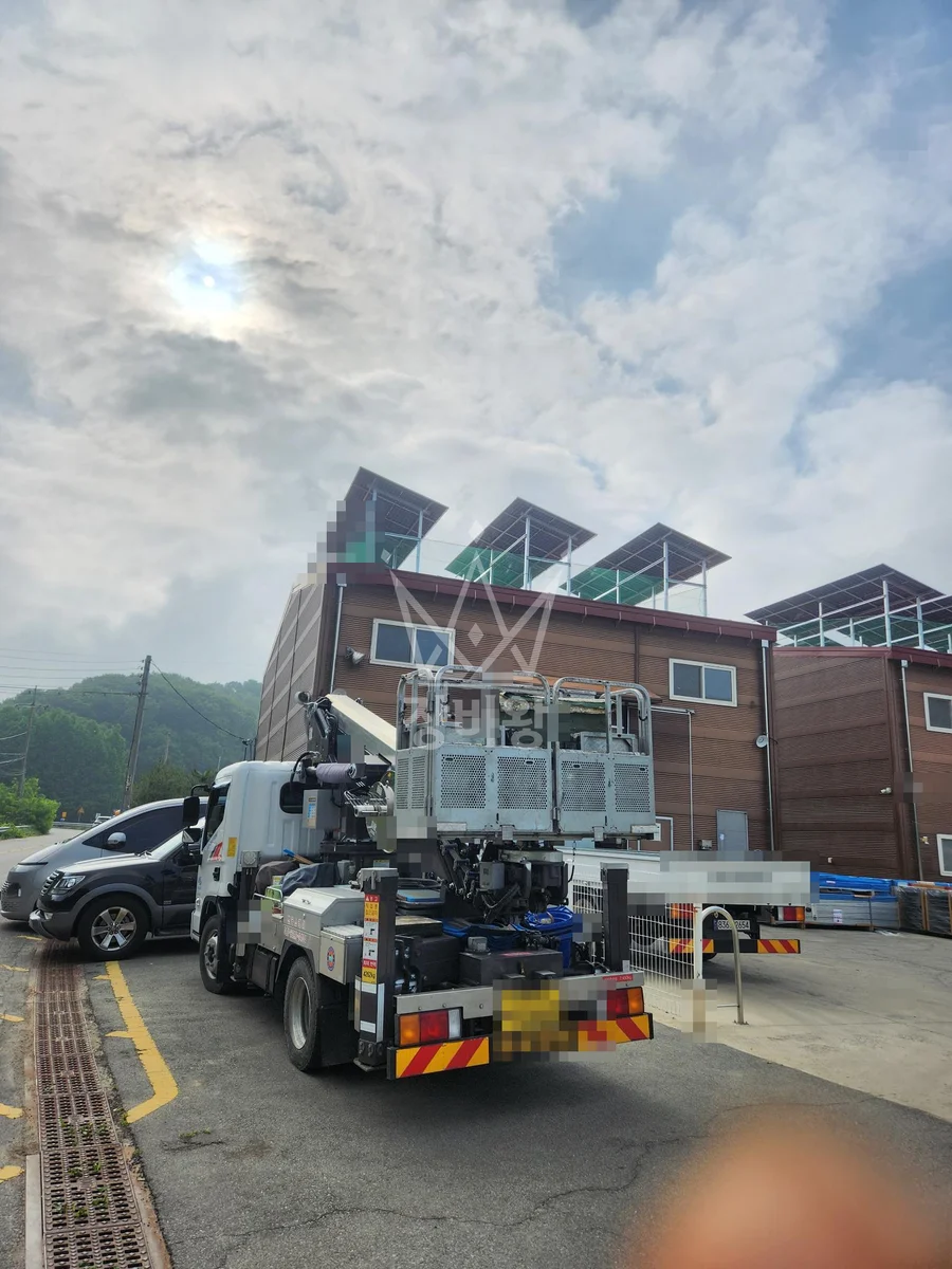 경기 성남시분당구 궁내동 스카이차 CCTV 작업 현장
