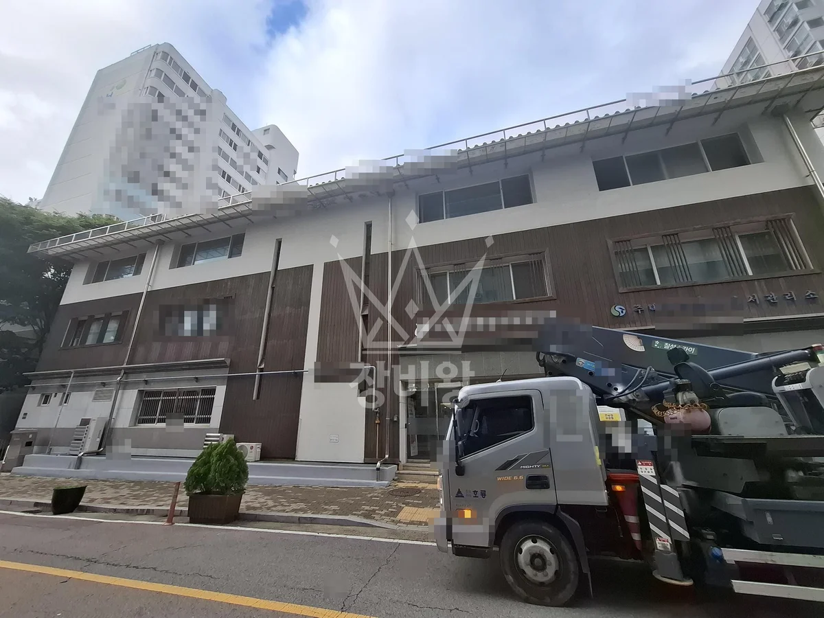 서울 강남구 세곡동 스카이차 간판 작업 현장
