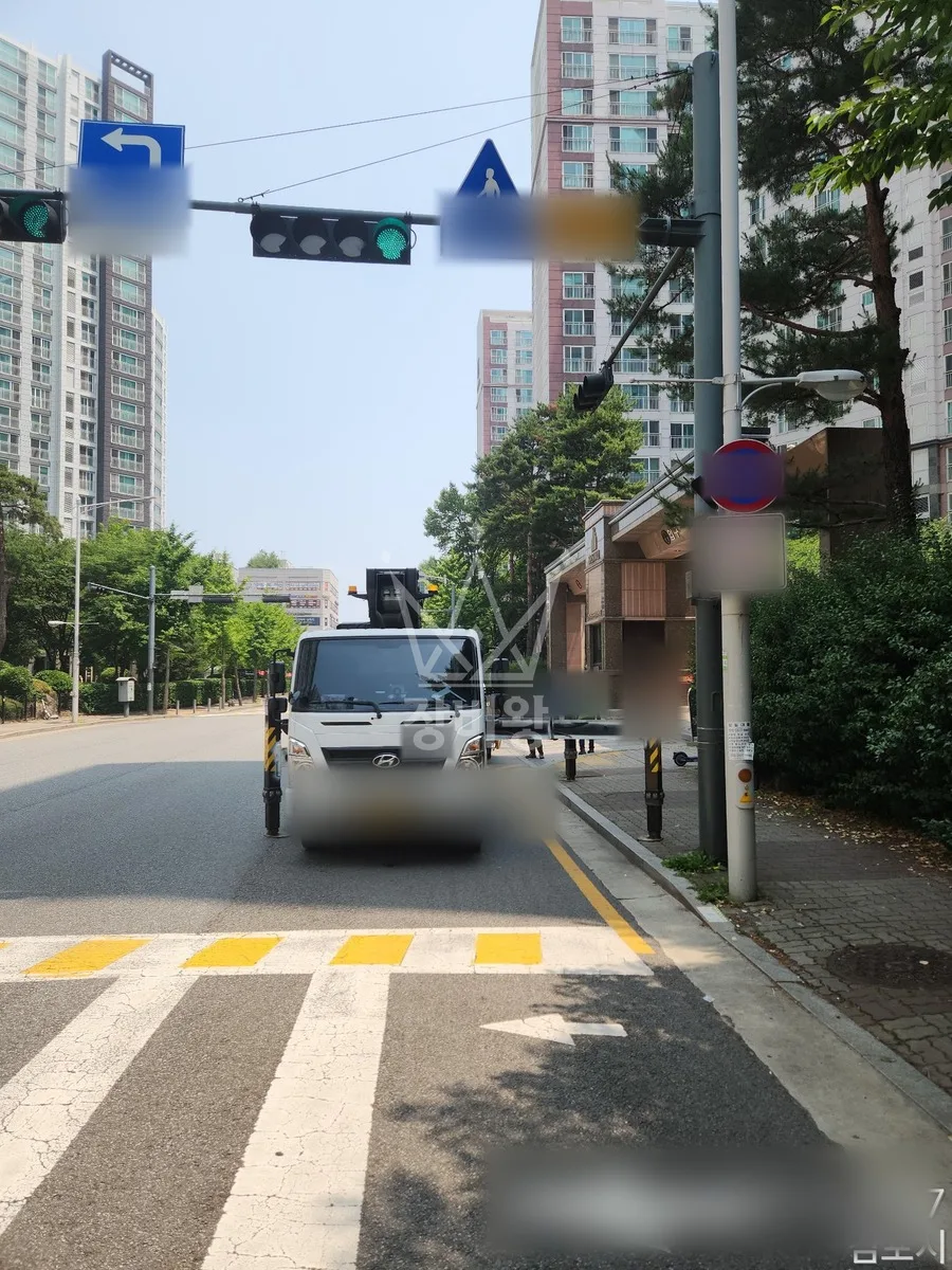 경기 김포시 통진읍 고정리 스카이차 외벽 작업 작업 현장