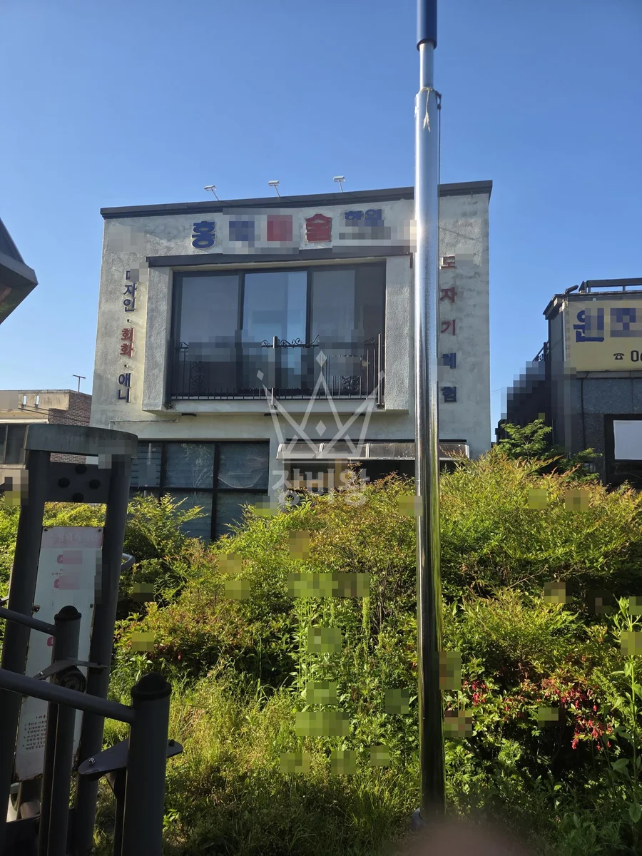 전남 장흥군 스카이차 간판 작업 현장