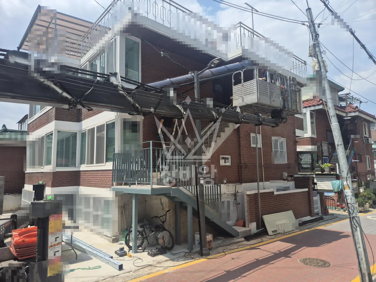 서울 강서구 등촌동 스카이차 외벽 작업 작업 현장