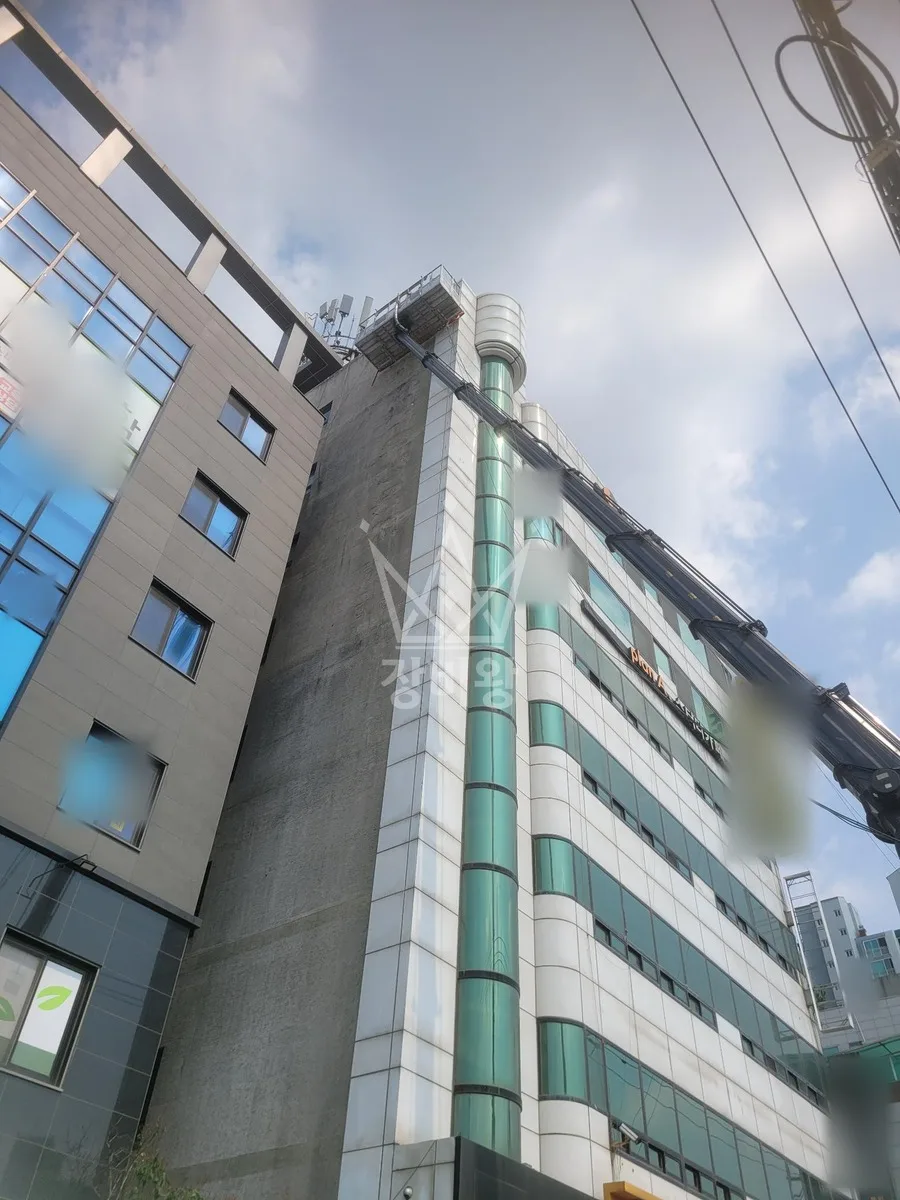 제주 제주시 애월읍 스카이차 철골 작업 현장