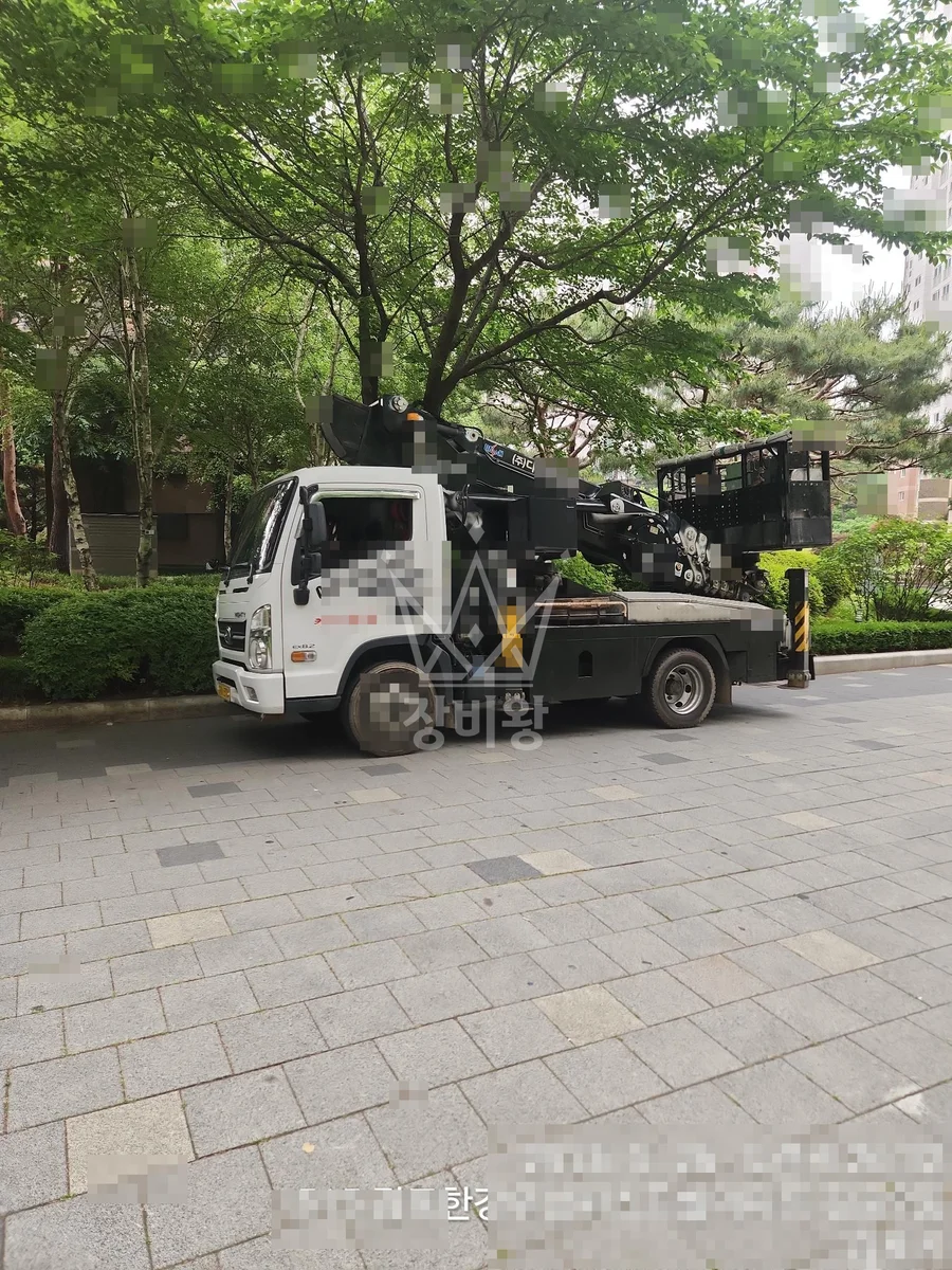 경기 김포시 스카이차 외벽 작업 작업 현장