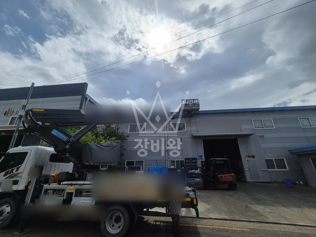 대구 스카이차 간판 작업 현장