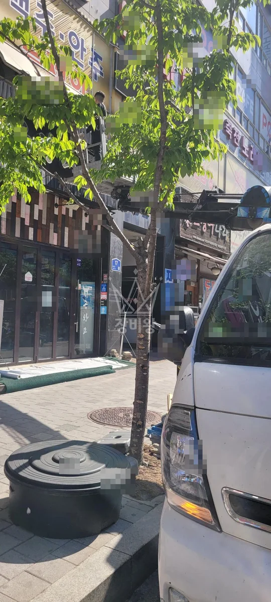 경기 고양시일산서구 덕이동 스카이차 에어컨 작업 현장