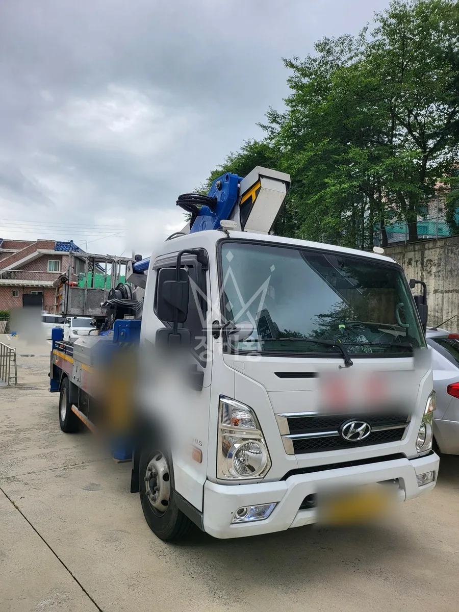 충남 당진시 스카이차 간판 작업 현장