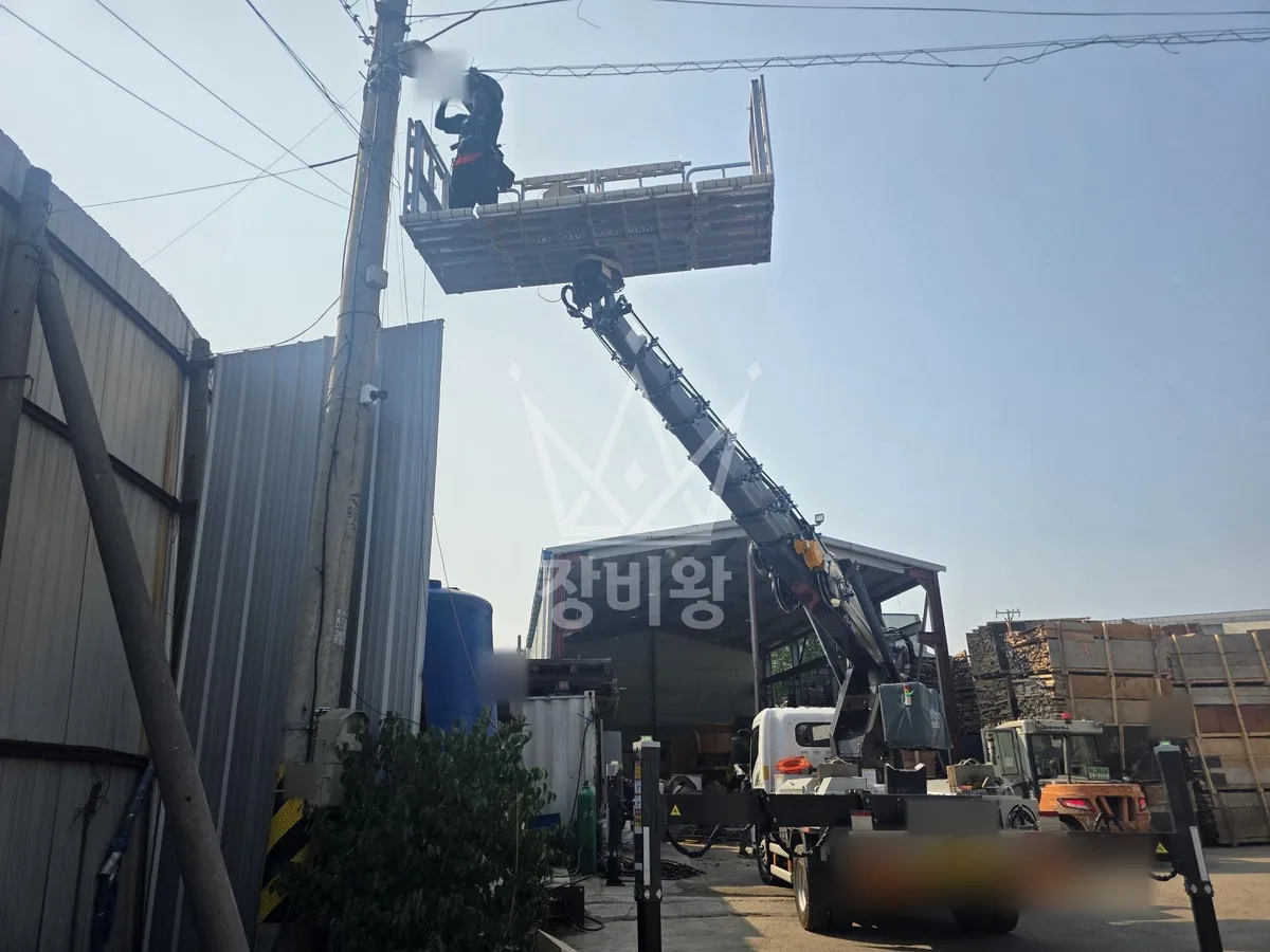 경기 화성시만세구 팔탄면 스카이차 CCTV 작업 현장