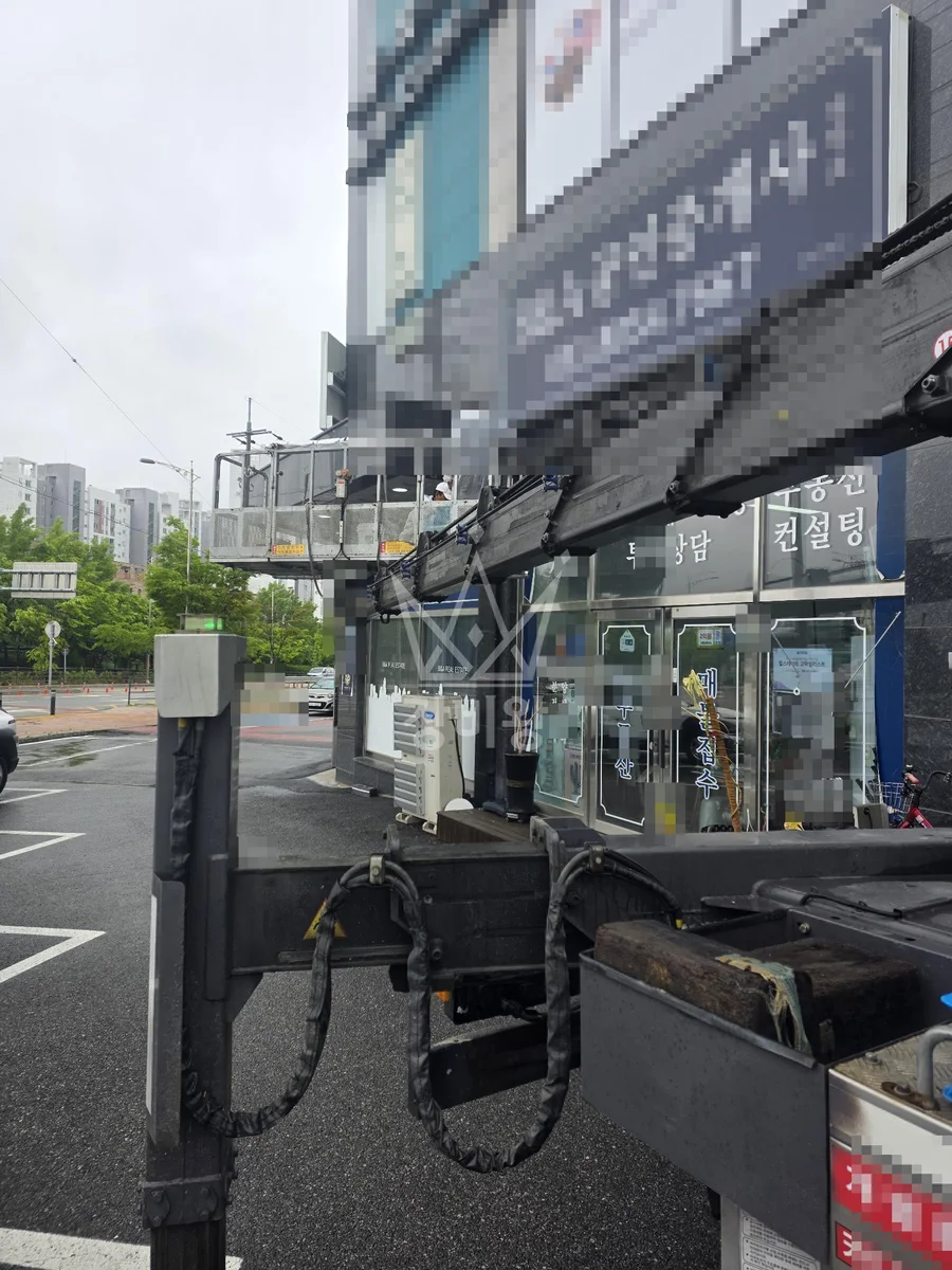 경기 평택시 스카이차 에어컨 작업 현장