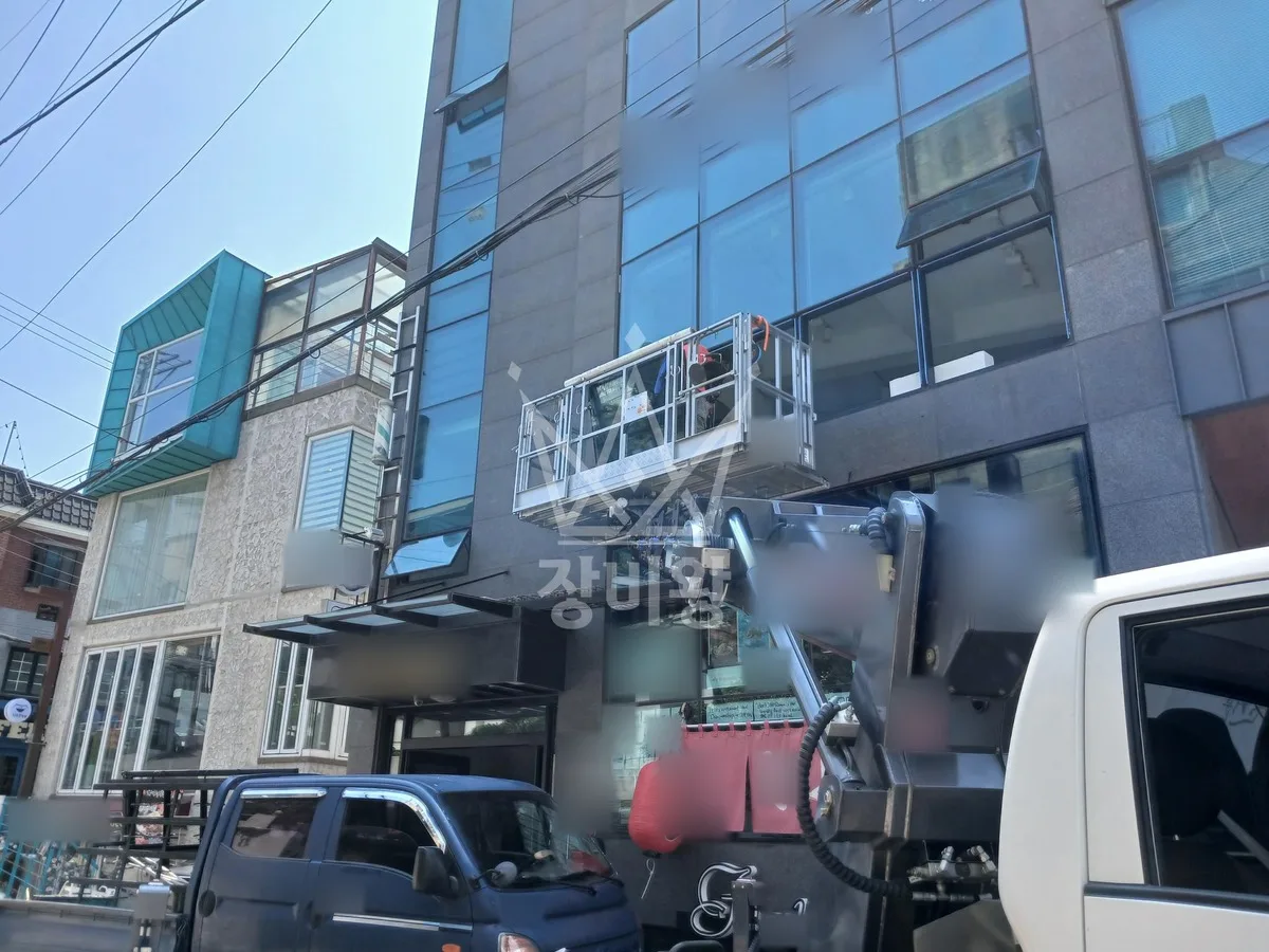 서울 마포구 상암동 스카이차 CCTV 작업 현장
