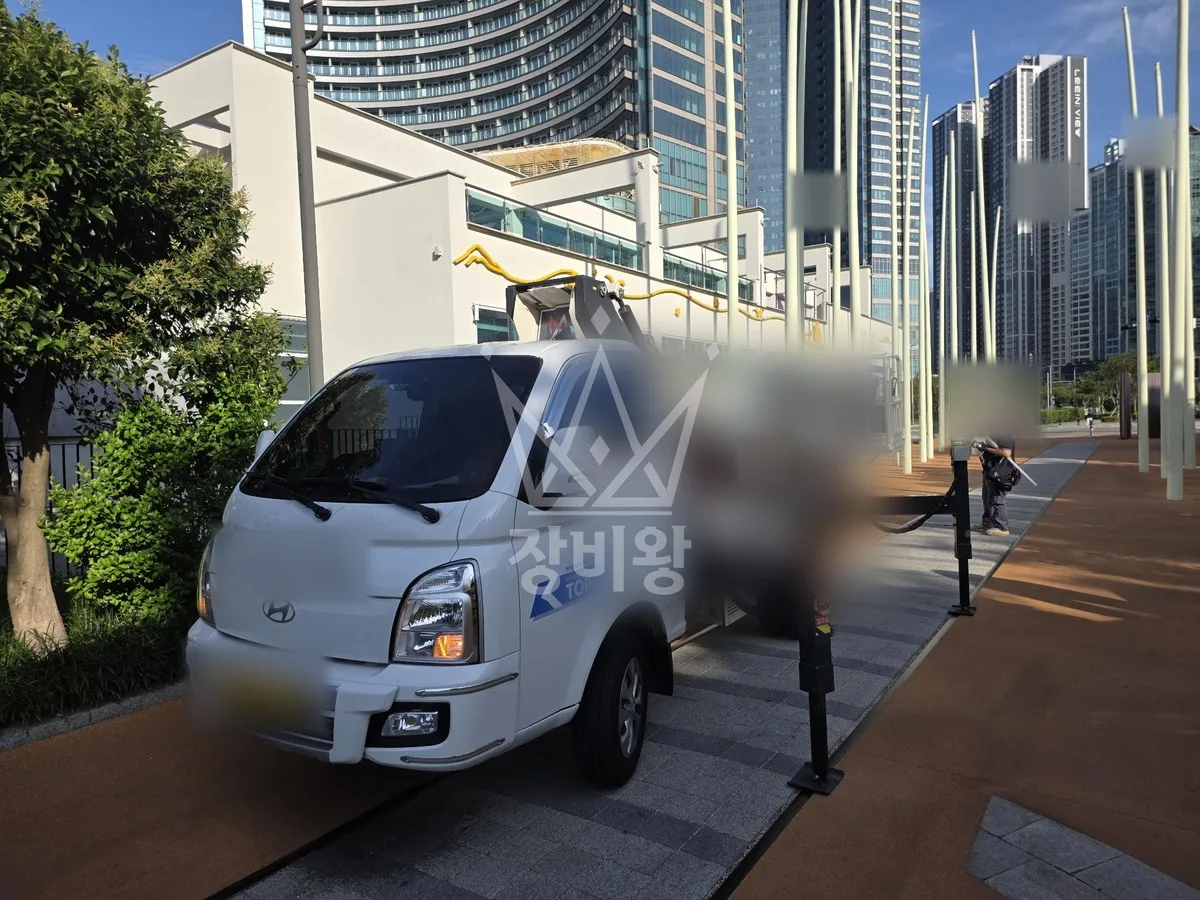 부산 중구 남포동3가 스카이차 간판 작업 현장