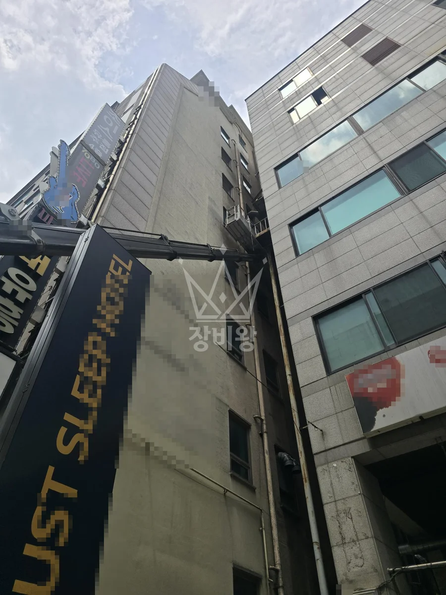 제주 제주시 애월읍 광령리 스카이차 철골 작업 현장