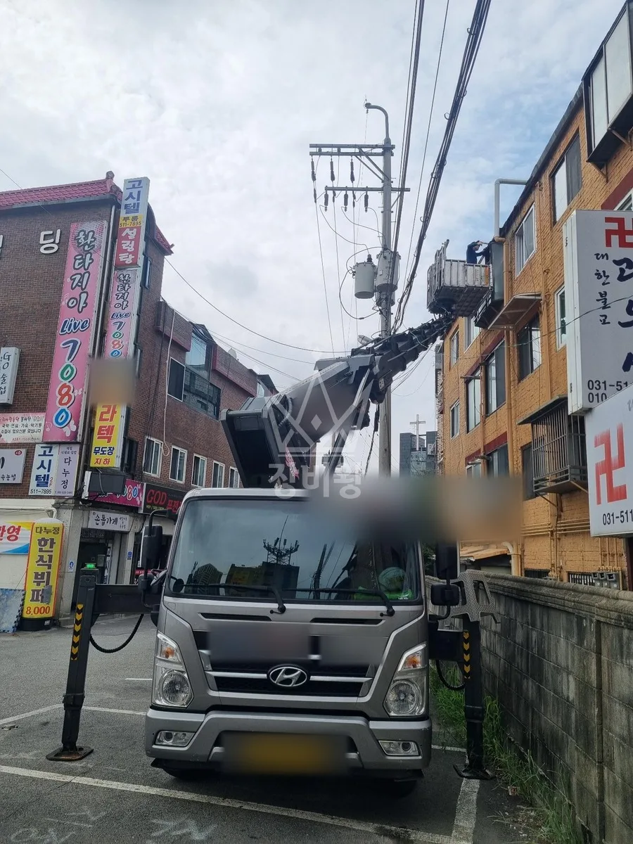 경기 남양주시 진접읍 장현리 스카이차 CCTV 작업 현장