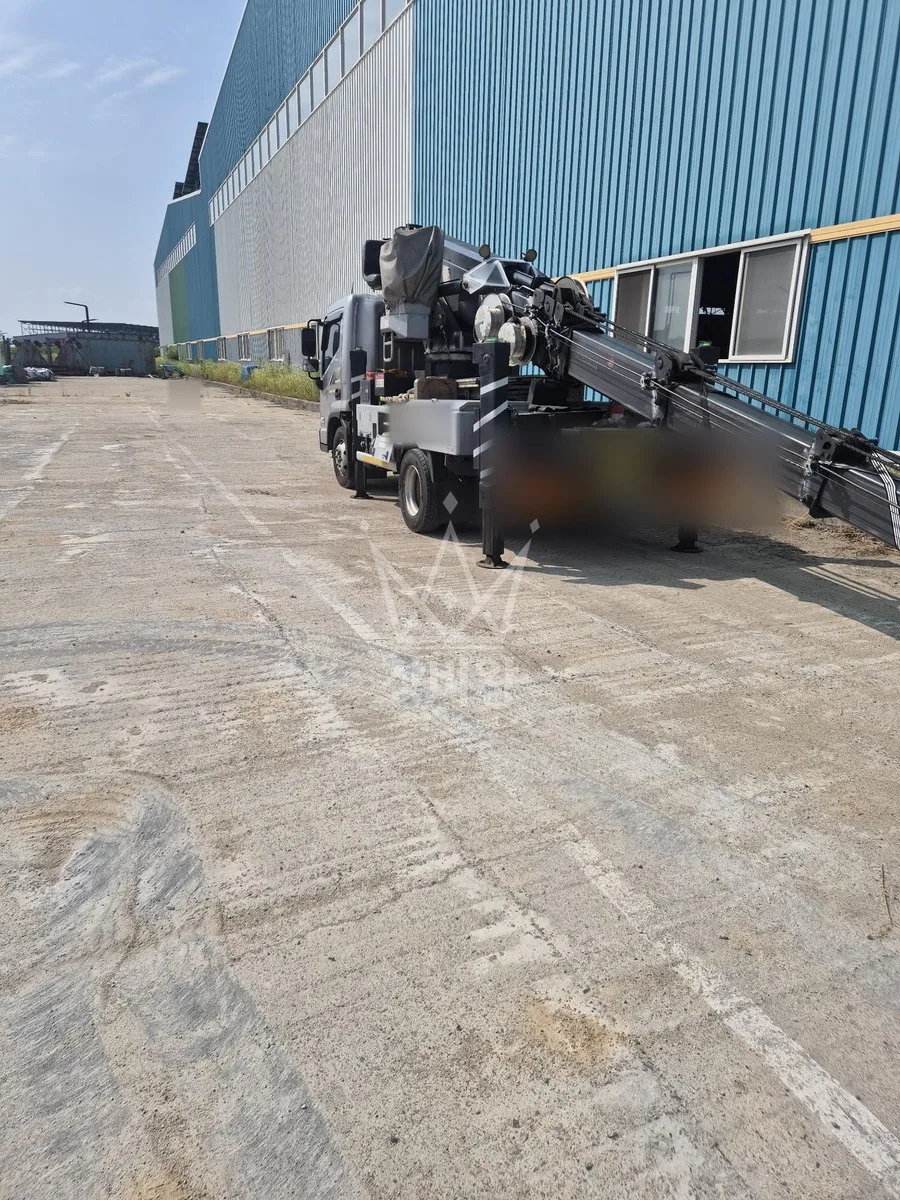 충남 스카이차 외벽 작업 작업 현장