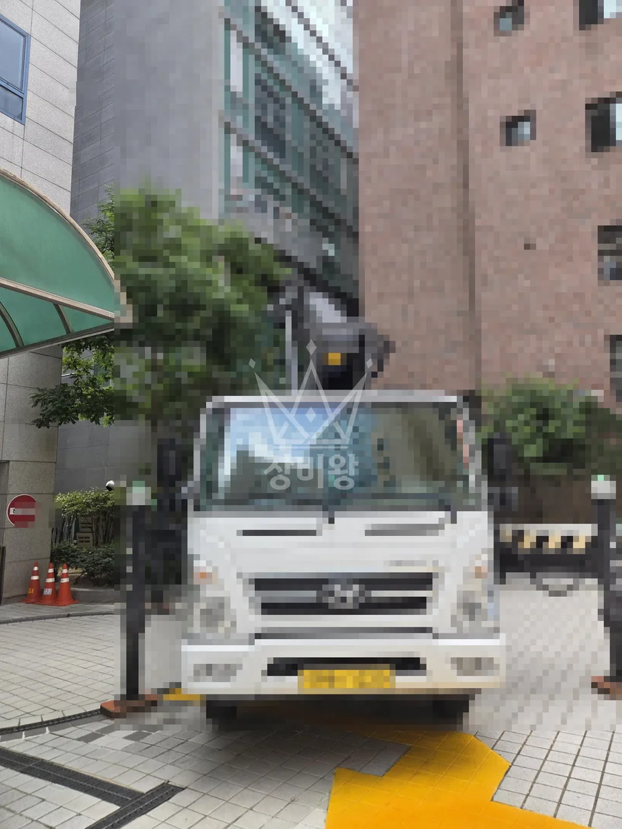 서울 종로구 내수동 스카이차 CCTV 작업 현장
