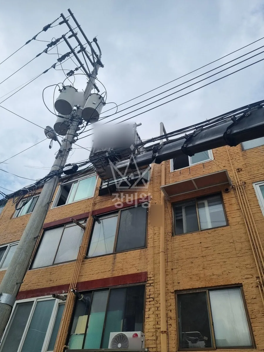 제주 제주시 애월읍 용흥리 스카이차 철골 작업 현장
