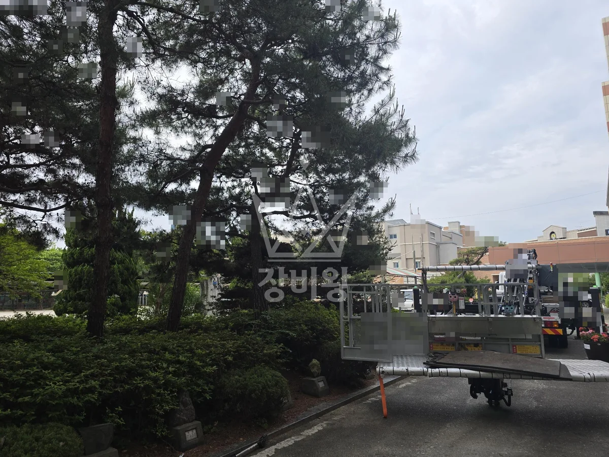 대전 서구 산직동 스카이차 CCTV 작업 현장