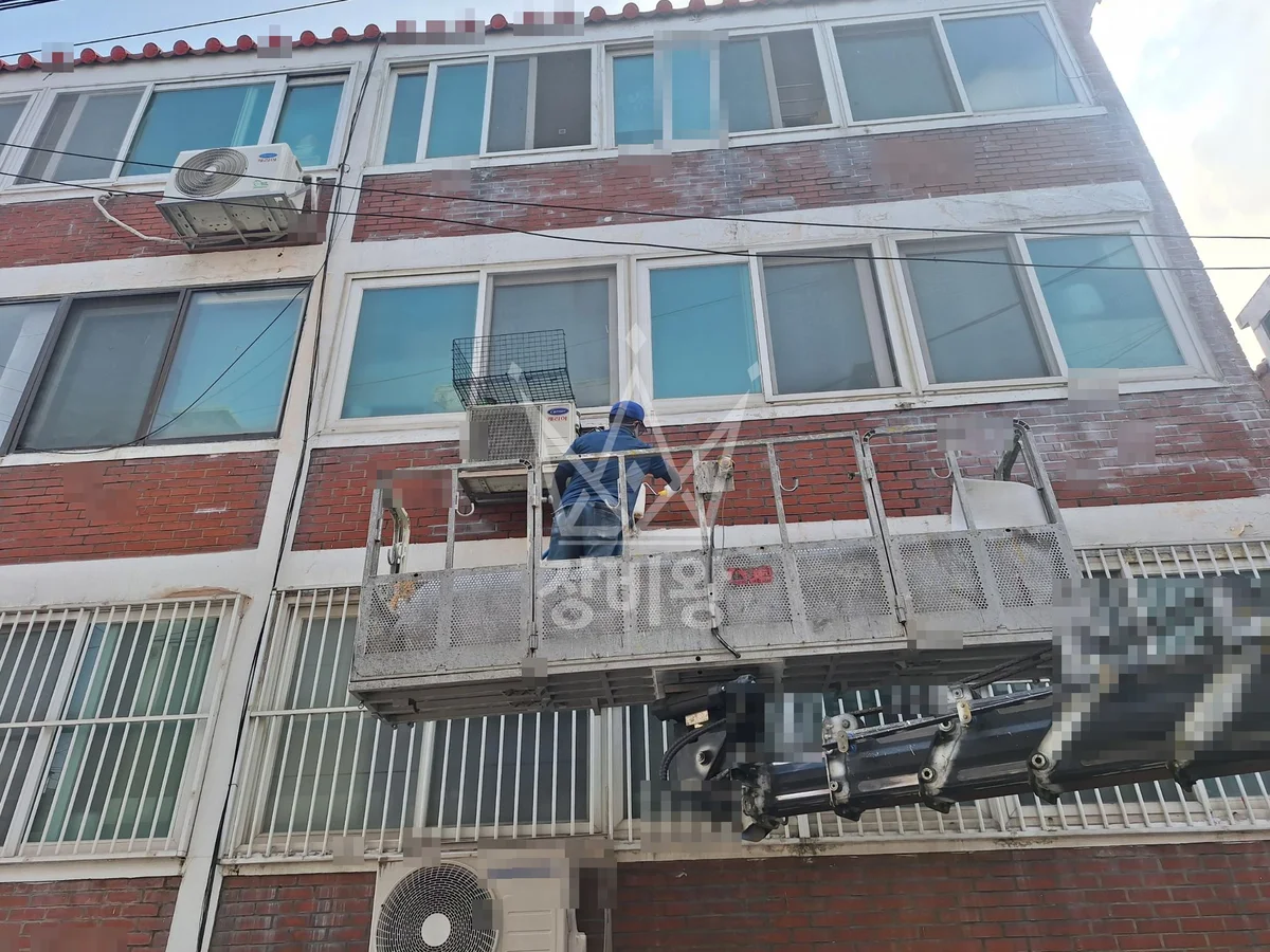 경기 고양시일산동구 스카이차 CCTV 작업 현장