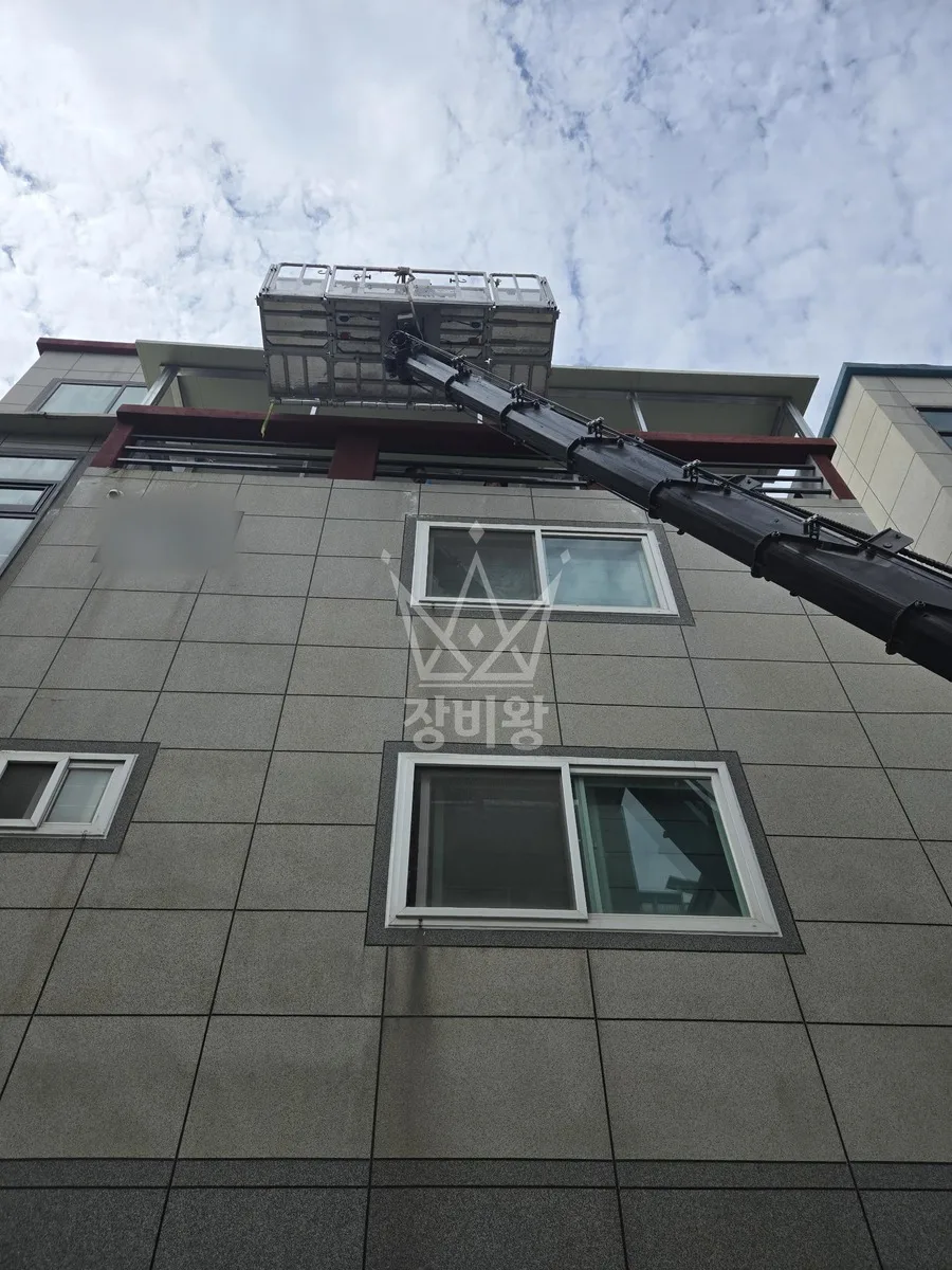 울산 중구 동동 스카이차 유리 작업 현장