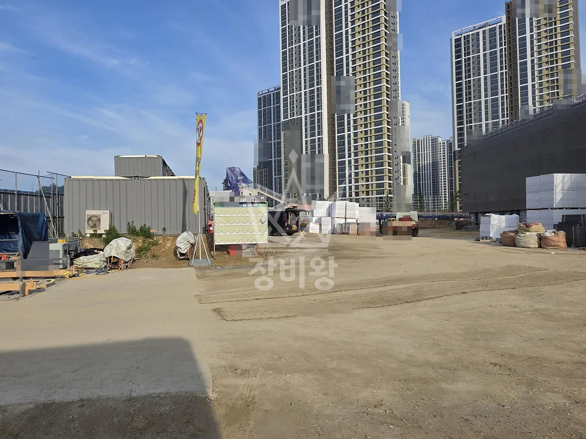 대전 유성구 구룡동 스카이차 철골 작업 현장
