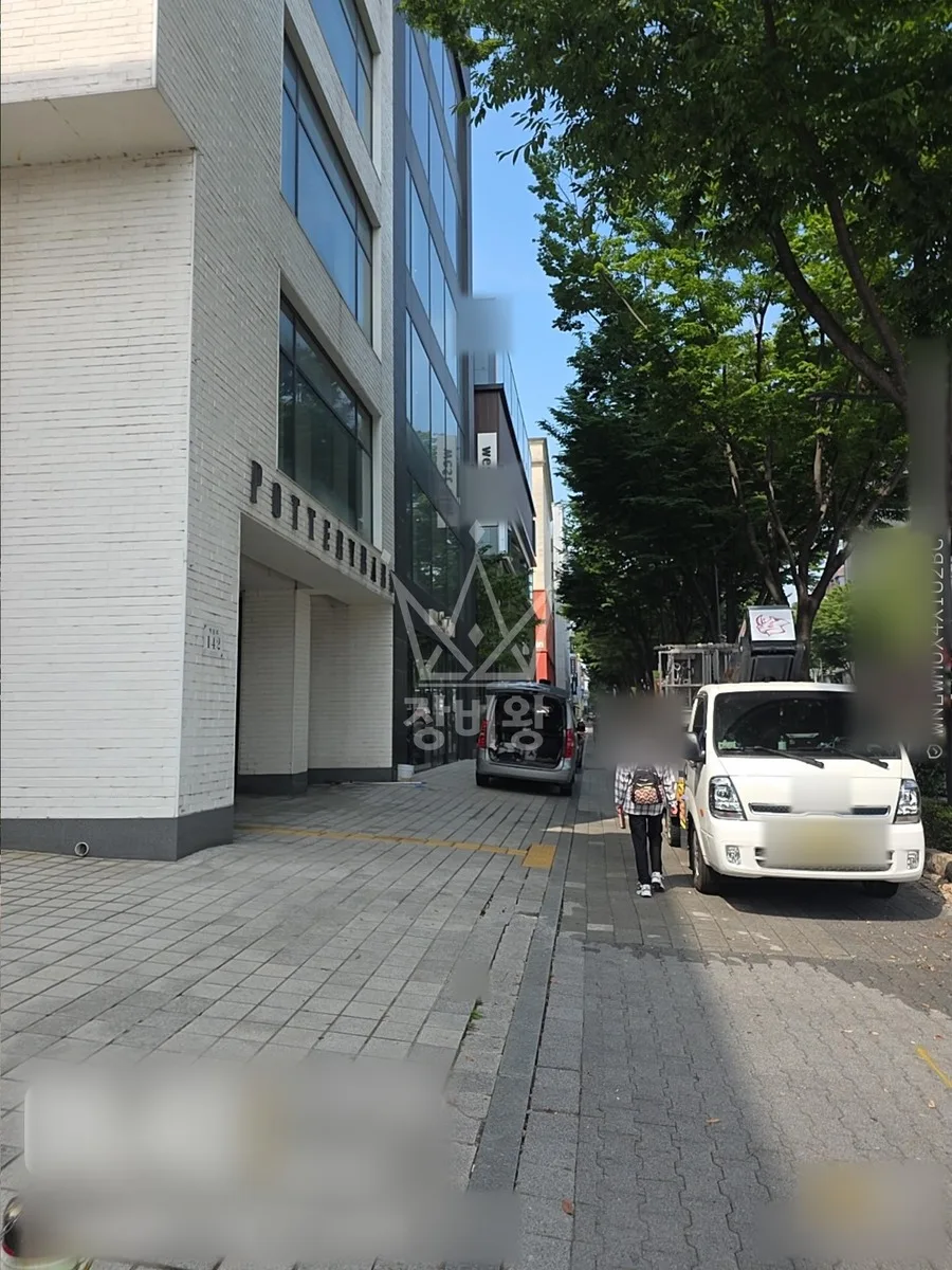 서울 강남구 청담동 스카이차 유리 작업 현장