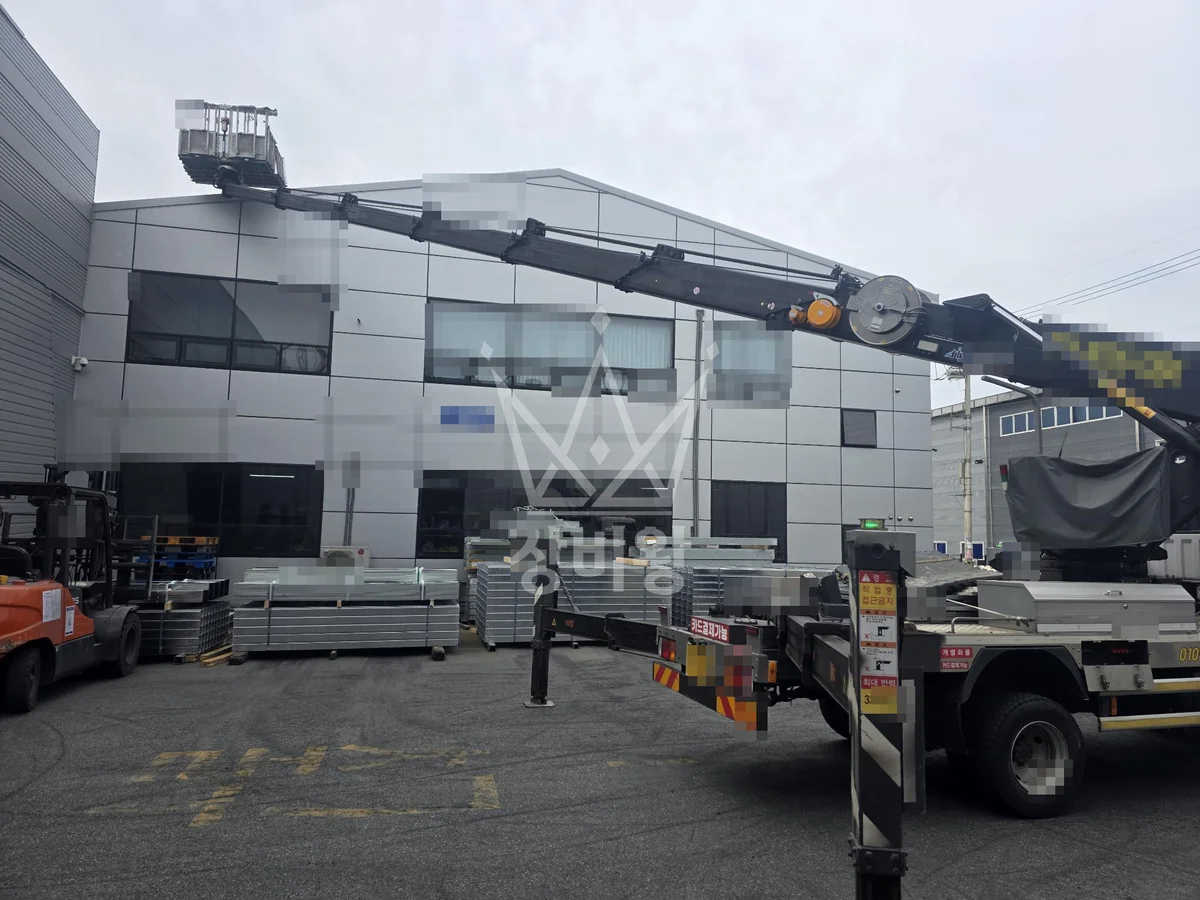 경기 용인시처인구 모현읍 갈담리 스카이차 CCTV 작업 현장