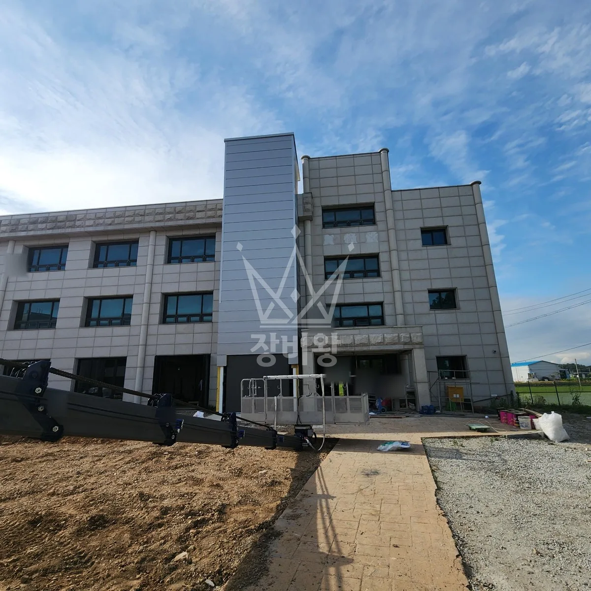 충남 서천군 스카이차 외벽 작업 작업 현장