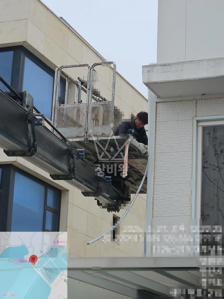 경기 안산시 스카이차 CCTV 작업 현장
