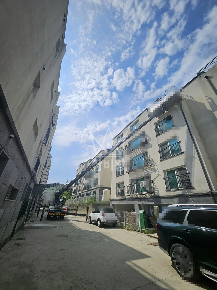 경기 수원시팔달구 북수동 스카이차 에어컨 작업 현장