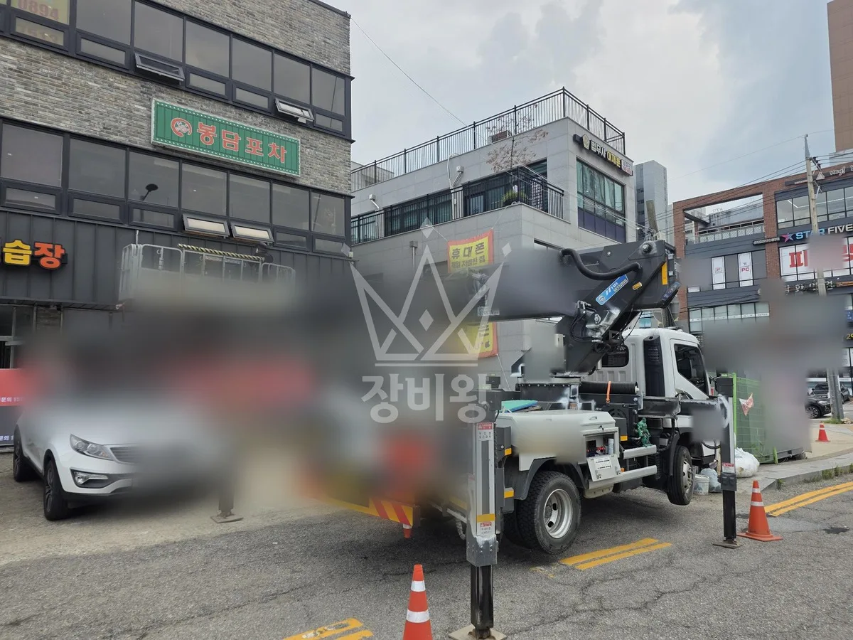 경기 연천군 연천읍 상리 스카이차 외벽 작업 작업 현장