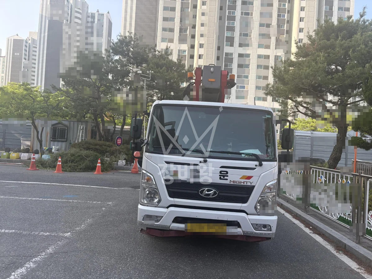 대전 서구 흑석동 스카이차 외벽 작업 작업 현장