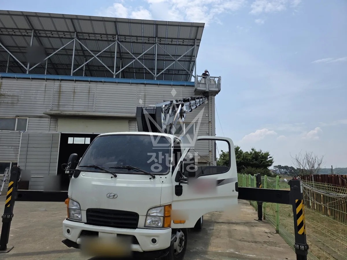 경기 평택시 도일동 스카이차 외벽 작업 작업 현장