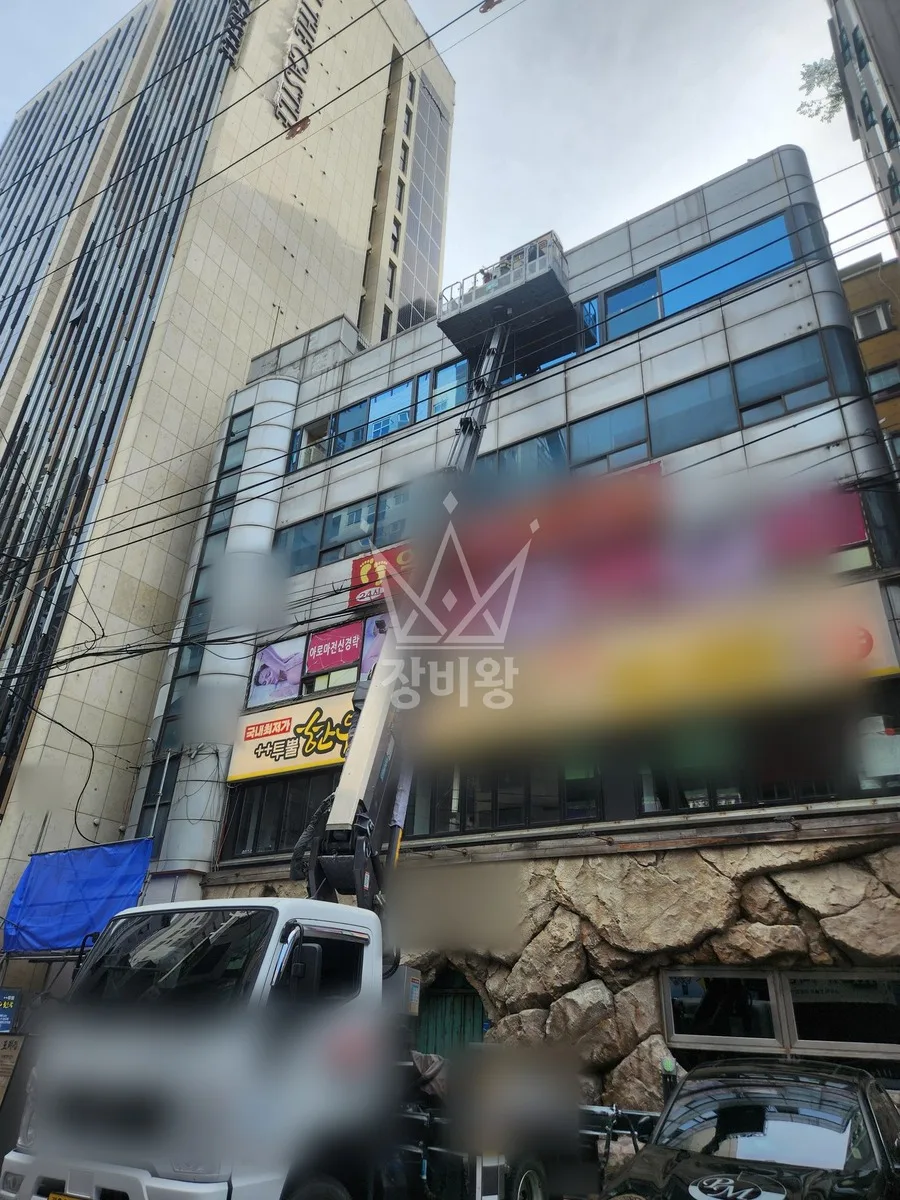 서울 송파구 스카이차 CCTV 작업 현장