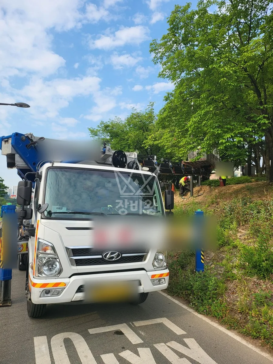 제주 제주시 애월읍 납읍리 스카이차 지붕 공사 작업 현장