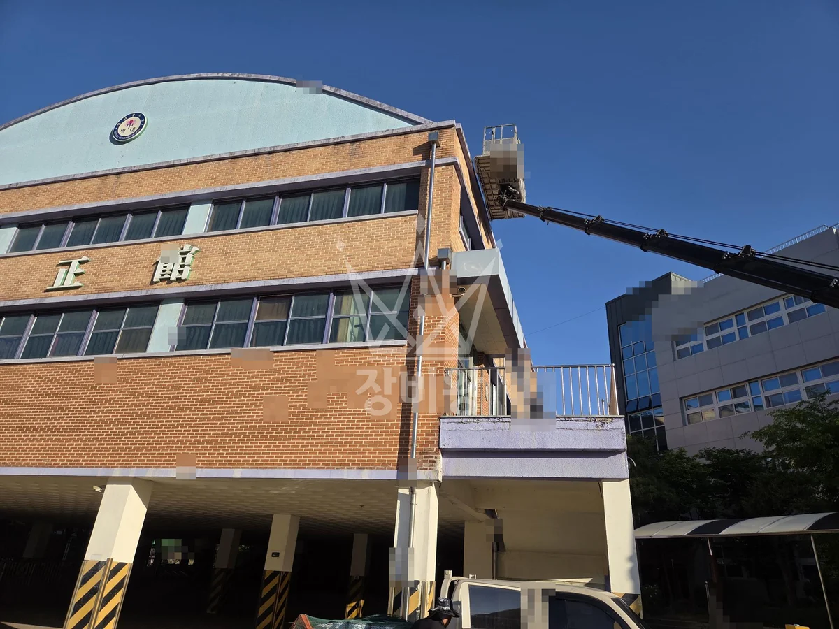 경기 남양주시 조안면 스카이차 외벽 작업 작업 현장