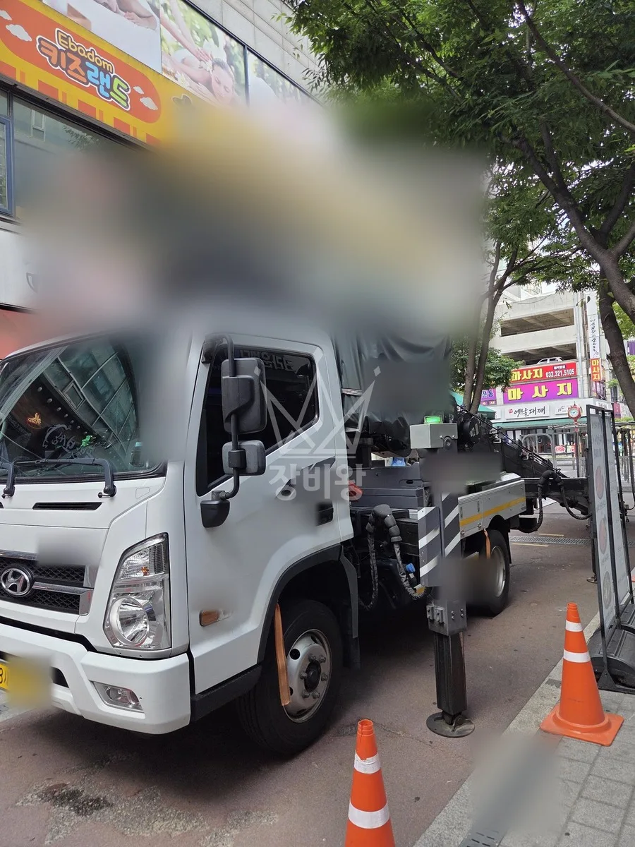 경기 성남시분당구 율동 스카이차 CCTV 작업 현장