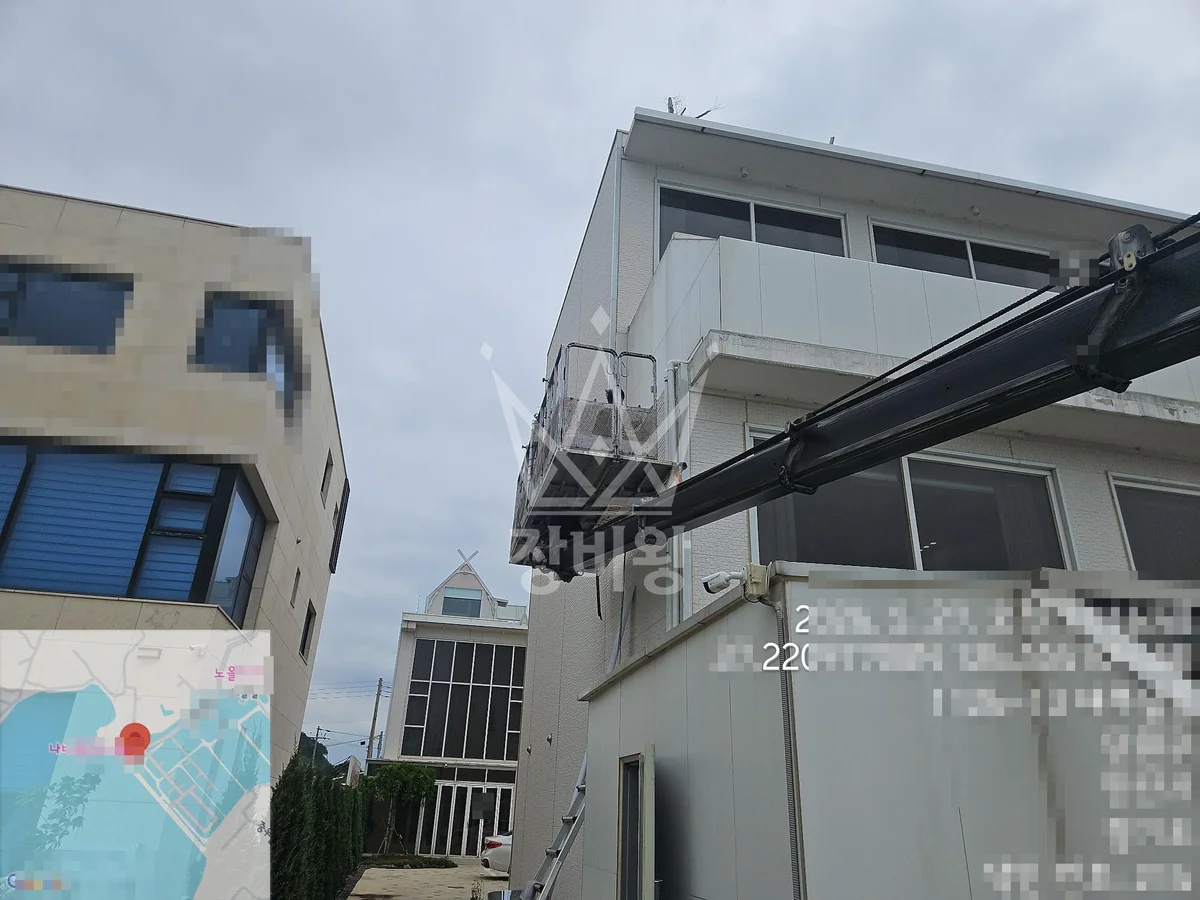 제주 서귀포시 하예동 스카이차 외벽 작업 작업 현장