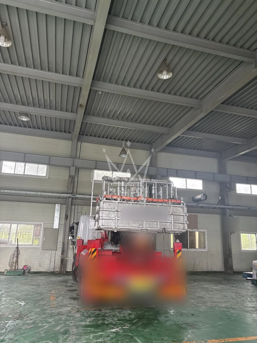 세종 세종 장군면 산학리 스카이차 간판 작업 현장