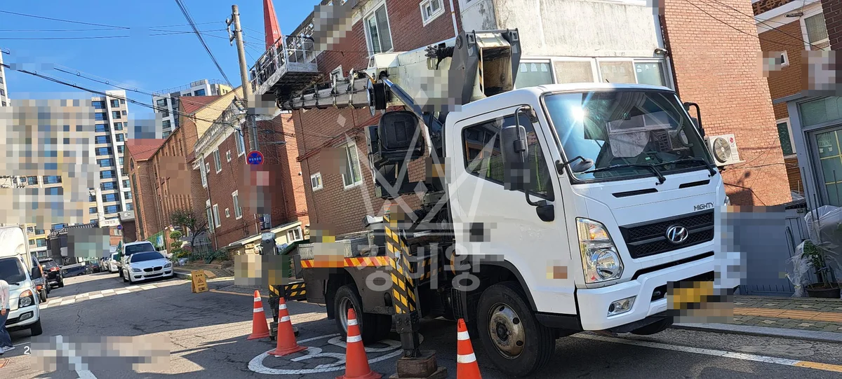 제주 제주시 조천읍 신흥리 스카이차 에어컨 작업 현장