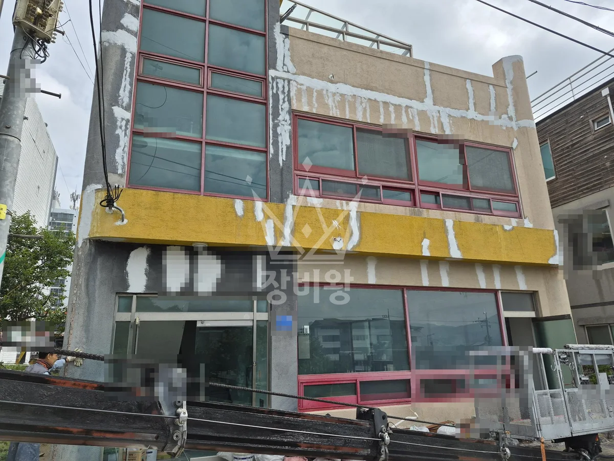 울산 중구 성남동 스카이차 철골 작업 현장