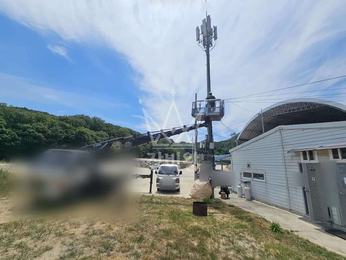 경북 김천시 아포읍 스카이차 외벽 작업 작업 현장