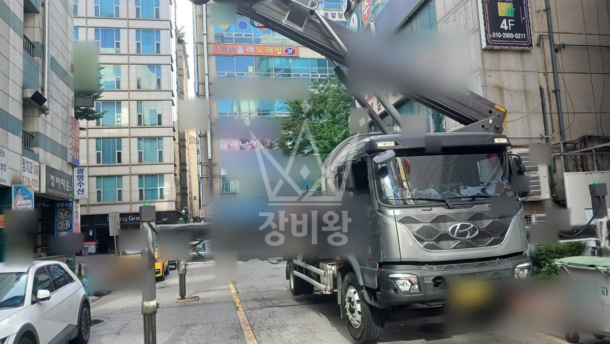 경기 화성시만세구 팔탄면 스카이차 철골 작업 현장