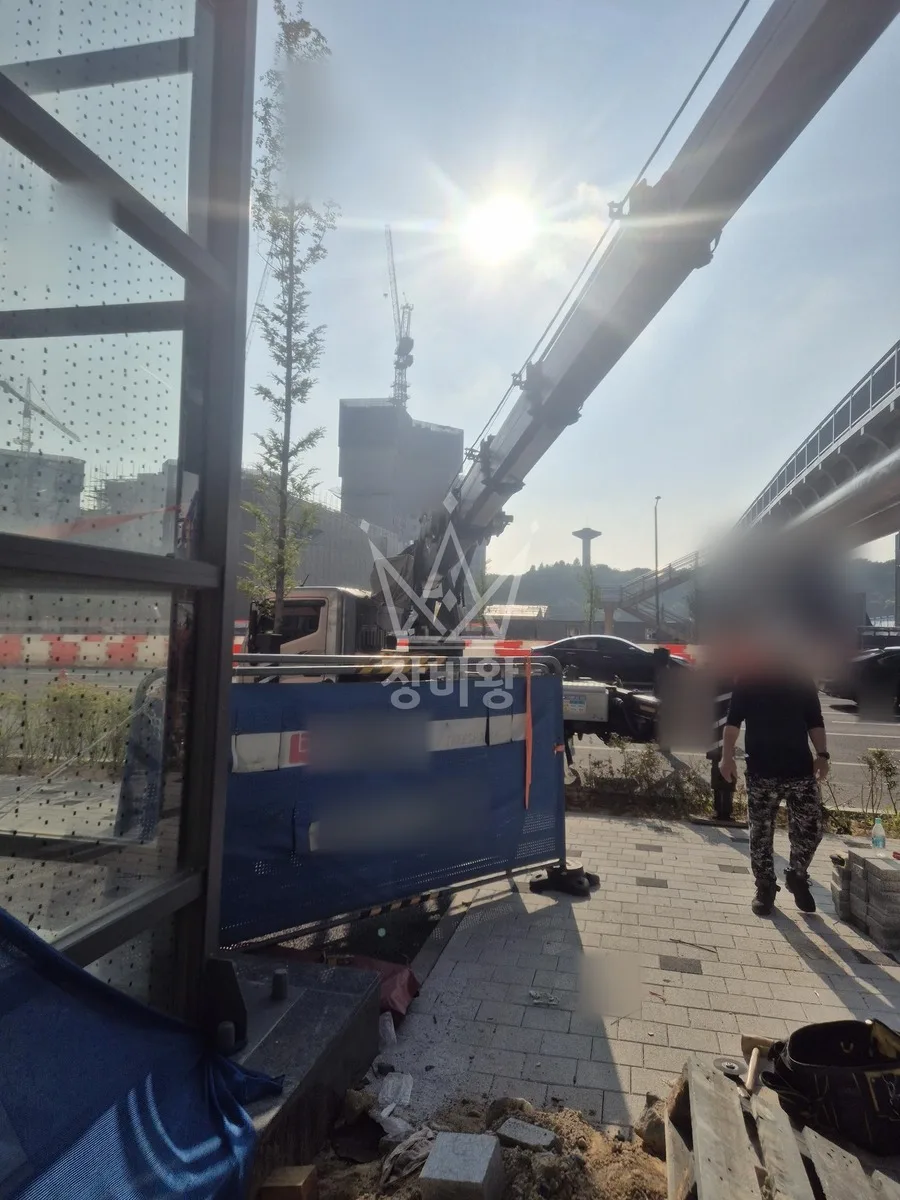 대전 유성구 어은동 스카이차 CCTV 작업 현장